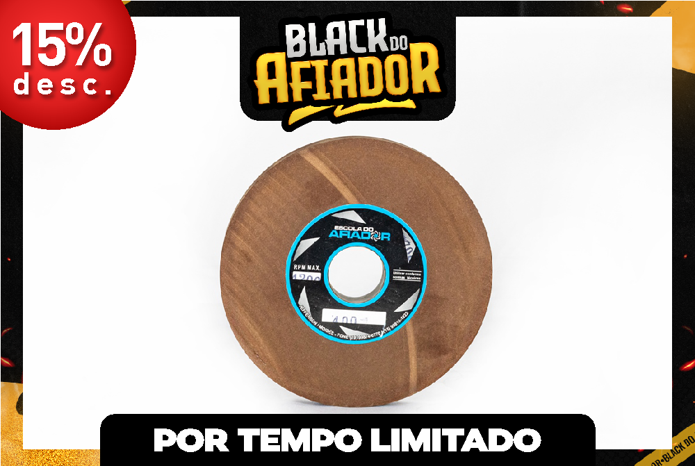 Rebolo de borracha Fio Navalha 6 Grão 400...