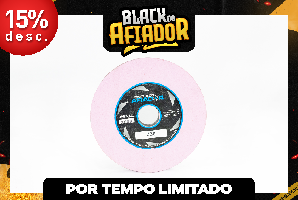 Rebolo Rosa 7+Grão 320 (Alicate)